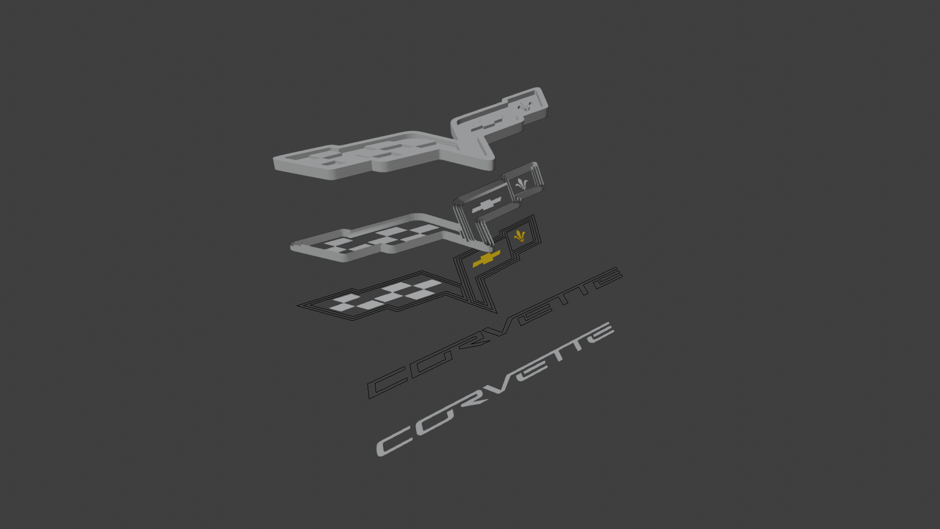 chevrolet corvette logo preview image 3